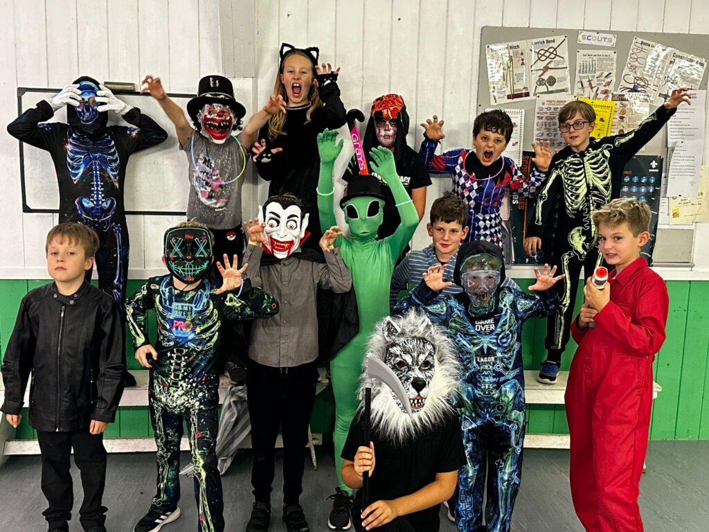 Cubs dressed up for Halloween