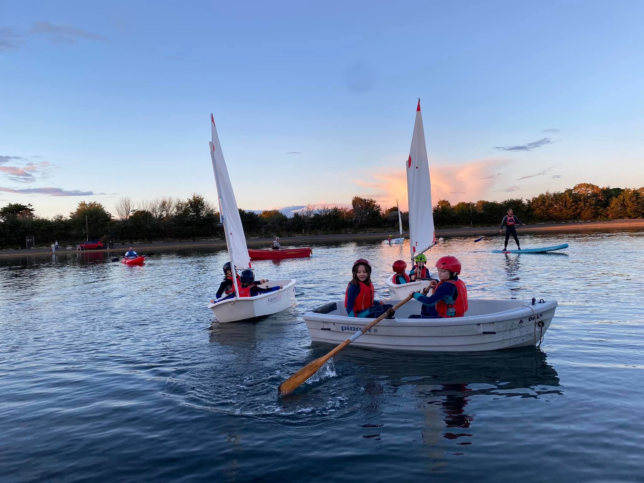 Cubs on a visit to St Mary's sailingclub