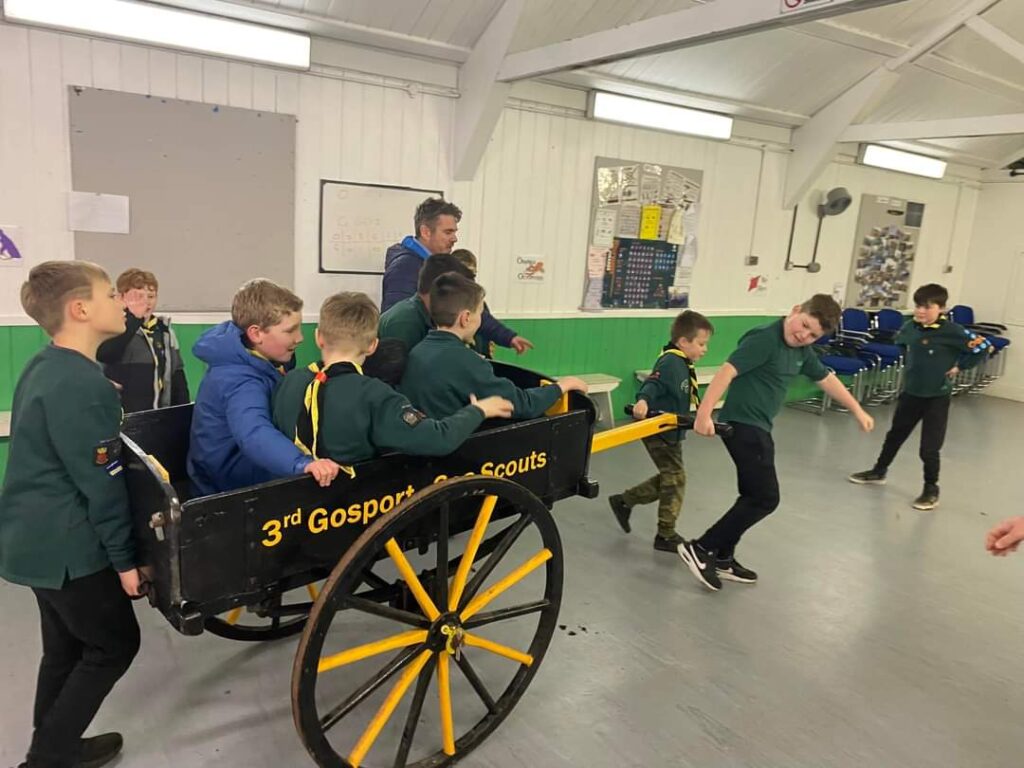 3rd Gosport treck cart. Part of scouting history. 